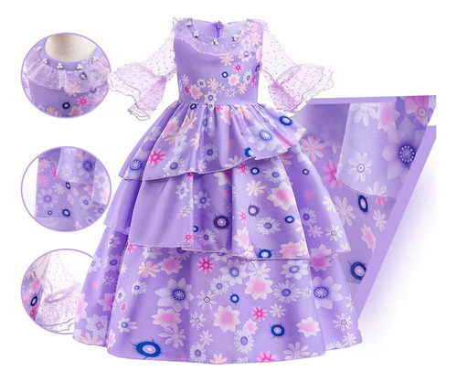 Fantasia Isabela De Madrigal Vestido Encanto Infantil