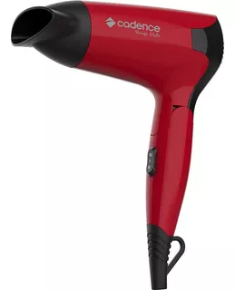 Secador De Cabelos Viagem Cadence Rouge Style Sec185 Bivolt Cor Vermelho/Preto 127V/220V