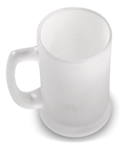 Caneca Chopp Vidro Jateado 300ml Para Sublimação Importada