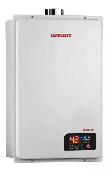 Aquecedor A Gás Lorenzetti 3700de Glp 37 Litros Cor Branco 127V/220V