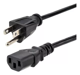 Gio - Cable De Alimentación Trifásico Para Computadora, Pc, Monitor, Fuente De Poder, Impresora Certificado Ul Listed (5 Metros)