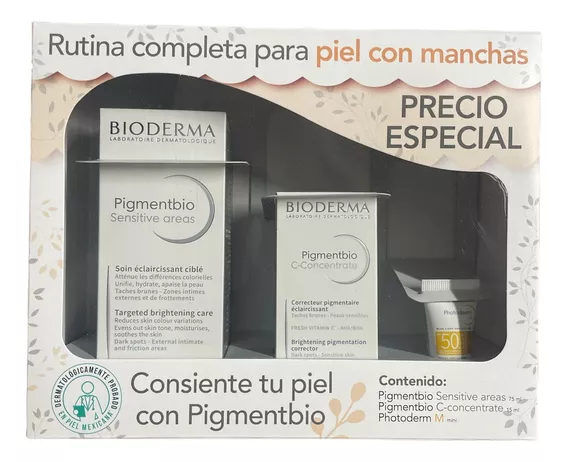 Kit Bioderma Rutina Despigmentante Piel Con Manchas 