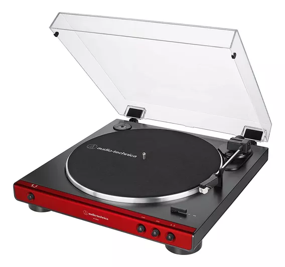 Toca Discos Vinil Audio Technica At-lp60x Automático Red Cor Vermelho 110V/220V