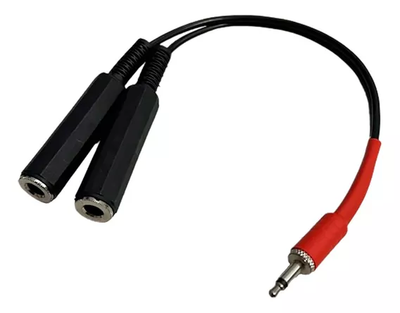 Adaptador Splitter P2 Mono X Jack P10 P/ Microfone Karaoke