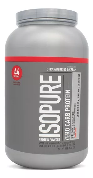 Nature´s Best Zero Carb Isopure 3 Lbs Sabor Fresa