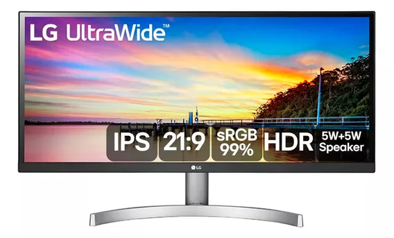 Monitor LG Ultrawide 29  Ips Full Hd 75hz 5ms 29wk600 Bivolt