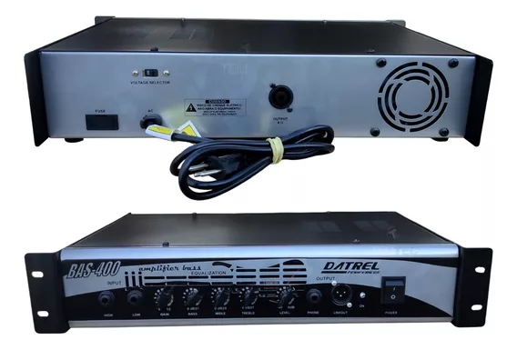 Potência Amplificador Contra Baixo 400w Rms Datrel Profiss