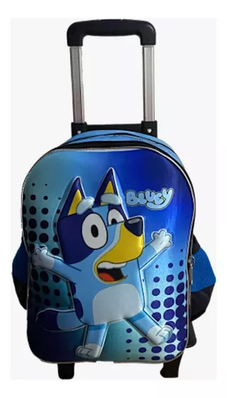 Mochila Bluey Con Ruedas Preescolar 1ro-2do Primaria Carrito