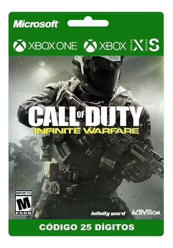 Call Of Duty Infinite Warfare Xbox Series X/s One 25 Dígitos