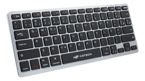 Mini Teclado Sem Fio Bluetooth Recarregável C3tech Slim