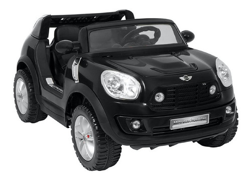 Mini Carro Elétrico Bmw Mini Cooper 2 Crianças 12v - Grande Cor Preto