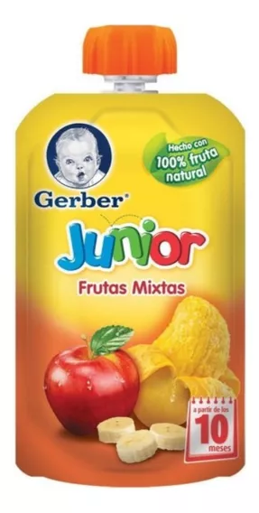 Papilla Gerber Junior Pounch de frutas mixtas pouch 10 meses 120 g