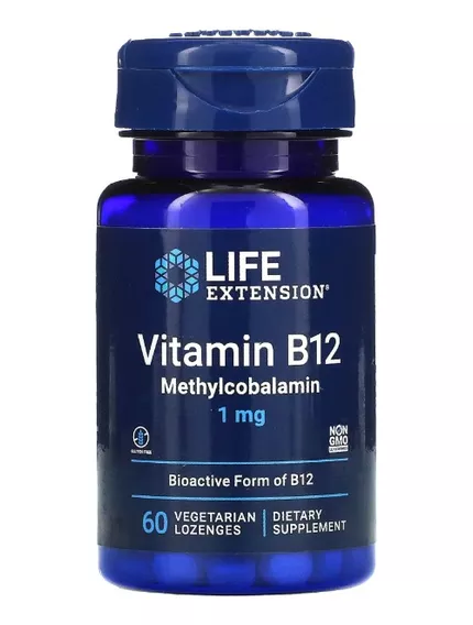 Metilcobalamina Vitamina B12 1 Mg Sublingual 60cap Life Exte