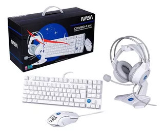 Combo Gaming Techzonne Nasa Teclado + Mouse + Audífonos 