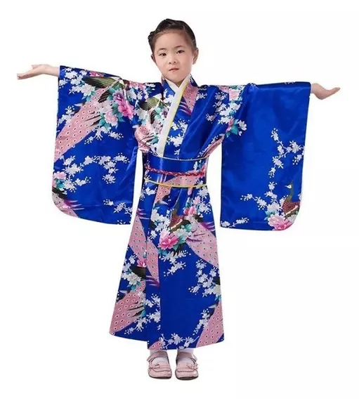 Ropa Para Niños Bata Kimono Para Niñas Tradicional Japonesa