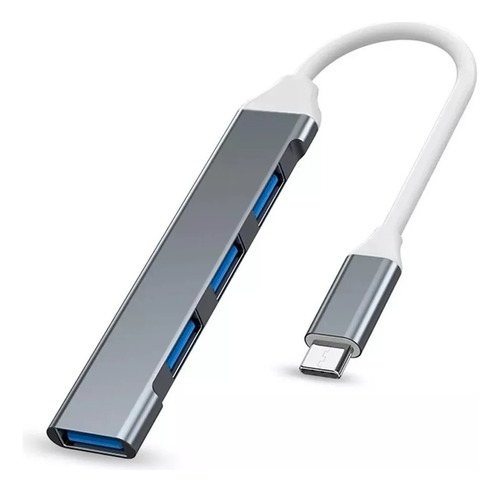 Hub 4 Portas Usb - Tipo C - Usb 3.0 - 5gbps