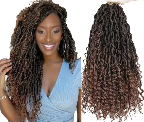 Aplique Zuri Faux Locs Crochet Braids 60 Cm Cacheado