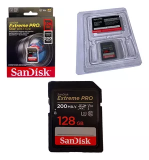 Cartão Memória Extreme Pro 128gb 200mbs Original Sandisk Nfe