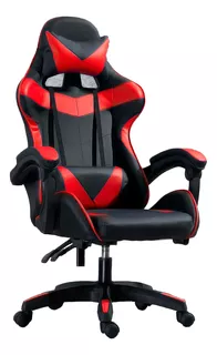 Silla De Escritorio Gamer Ergonómica Reclinable Comoda Homeo Color Rojo Material del tapizado PVC