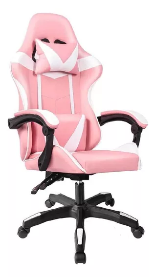 Silla de escritorio Titano TT-SGSRPBL gamer ergonómica  rosa con tapizado de cuero sintético