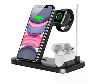 Base Carregador Dock Station Wireless Para iPhone Watch  