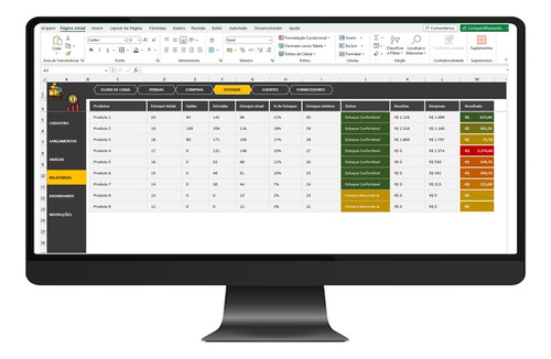 Sistema De Controle De Vendas E Estoque Em Excel