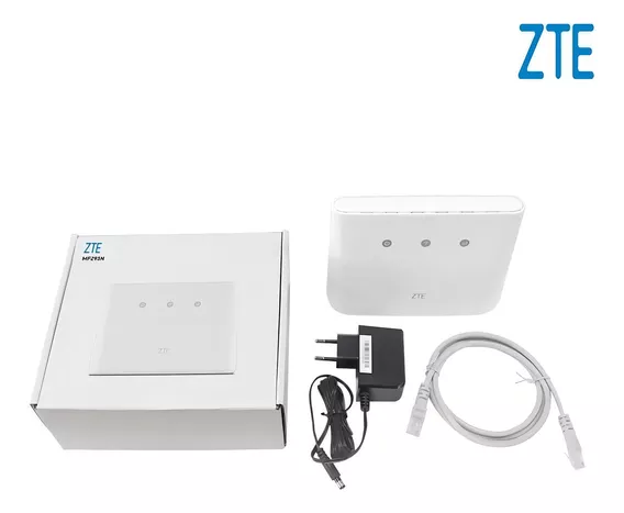 Modem 4g Roteador Wi-fi Portátil Zte Mf293n Antena Externa Cor Branco