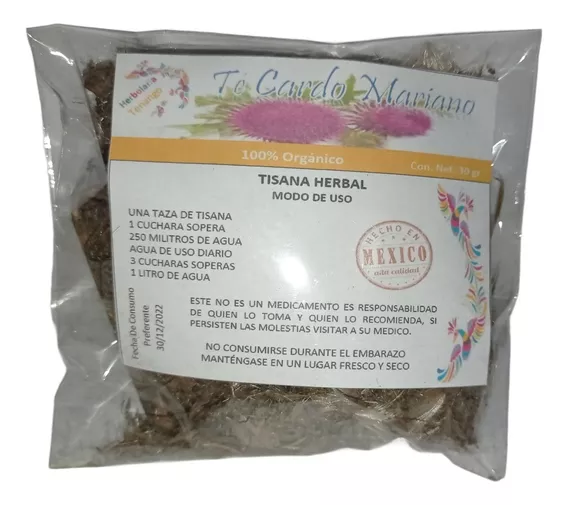 Té Cardo Mariano 30gr Productos Tenango 100% Natural