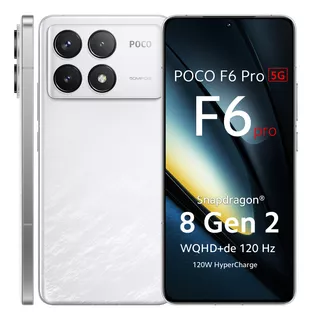 Xiaomi Poco F6 Pro 5g 256gb 12gb Snapdragon® 8 Gen 2 Versión Global Desbloqueado Amoled  6.67 120hz 50mp Triple Cámara 5000mah 120w Hyperos