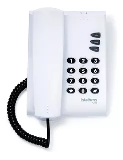 Kit 5 Telefone Com Fio Intelbras Pleno Prático E Resistente