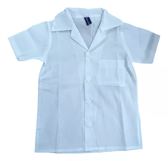 Camisa Escolar Blanca Manga Corta Uniforme