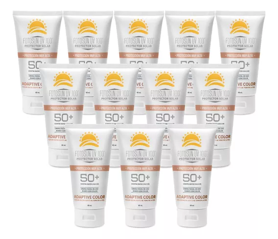 Fotosun Protector Solar Fps 50+ Adaptive Color 60 Ml 12 Pack
