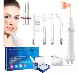 facial care máquina terapia piel alta frecuencia electroterapia portátil Blanco 110V/220V