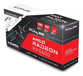 Tarjeta de video AMD Sapphire  Pulse Radeon RX 6600 Series RX 6600 11310-01-20G 8GB