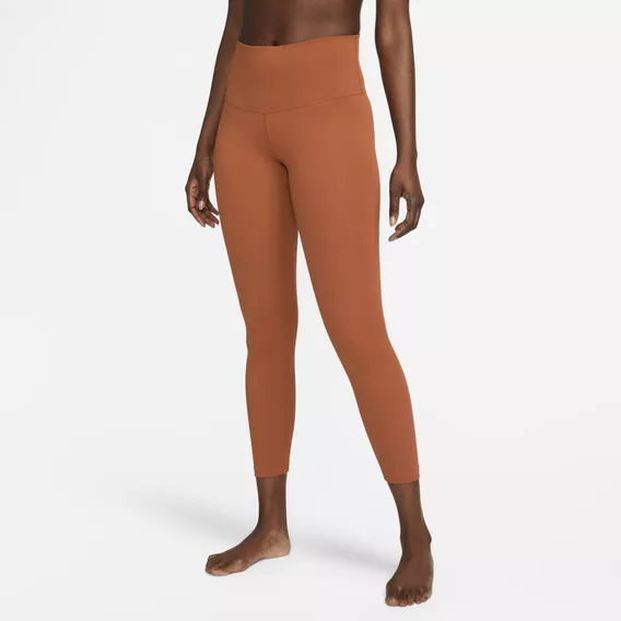 Leggings Cintura Alta Para Mujer Nike Yoga Marrón