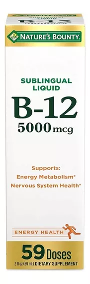 Vitamina B12 Gotas 5000 Premium Sublingual Complejo B Eg B06 Sabor Berry