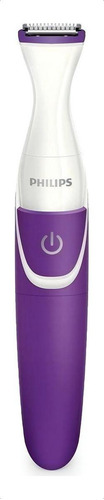 Recortador sem fio Philips Essential BikiniGenie branco y roxo