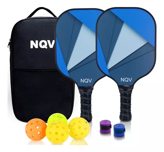 Set Raquetas Pickleball Con 2 Raquetas + 4 Pelotas