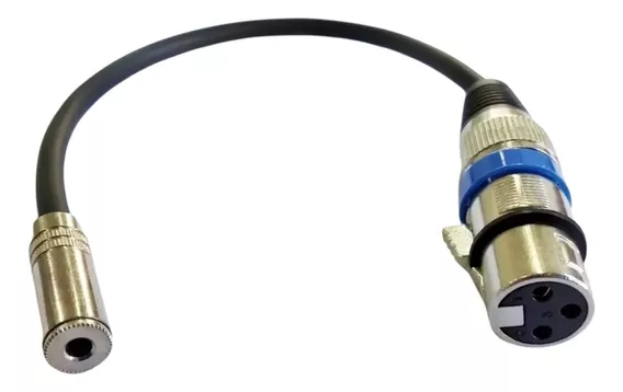 Adaptador Xlr (macho Ou Fêmea) + Jack J2 (p2 Fêmea) De 3m