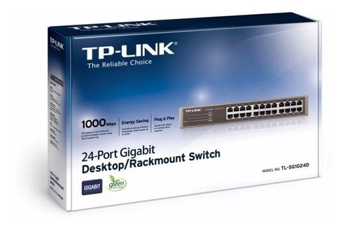 Switch 24 Portas Gigabit 10/100/1000 Tp-link Tl-sg1024d