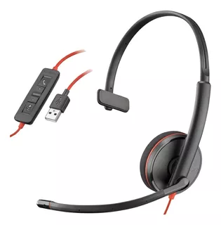 Fone De Ouvido Plantronics Blackwire C3210 Mono Usb Premium