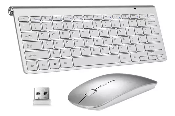 Kit Teclado + Mouse Adaptador Usb S/ Fio 2.4ghz Pc Wb-8066