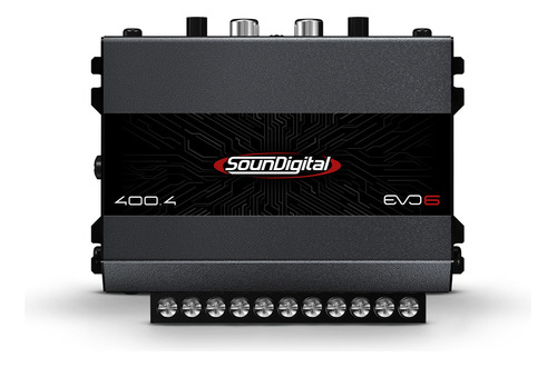 Módulo Soundigital Sd400.4 Evo6 4 Canais Bridge 4 Ohms Cor Cinza-escuro