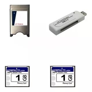 Super Kit 2 Cf 1gb + Adaptador Cf X Pcmcia + Usb Fanuc Romi