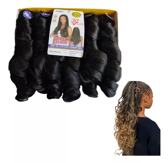 Cabelo Jumbo French Curl Ser Mulher 480g Fibra Premium