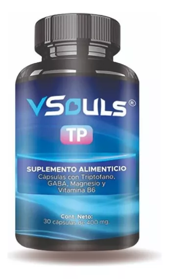 Triptofano Vsouls Tp Con Gabba Y Vitamina B6 30 Capsulas Sabor Sin sabor