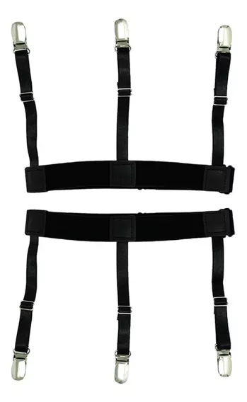 Correas Para Camisas Guoman Elasticas, Talla L Negro