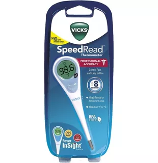 Vicks Speedread Termômetro Digital Leitura Rápida 8 Segundos