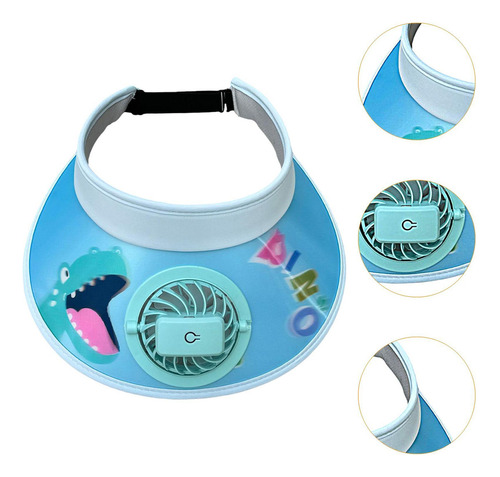 Sombrero Solar Ventilador Recargable Usb Para Niños