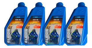 Kit Óleo De Motor Para Moto Elaion Moto 4t 10w50 4 Litros